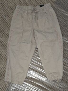 Lane Bryant Light Tan Womens Casual Elastic Waist Capris